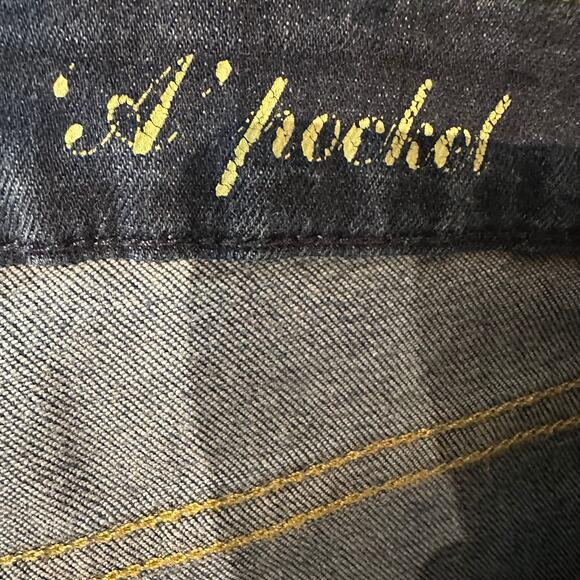 7 for all mankind jeans 32 Waist A pocket Dark Denim Stretchy Comfy Wide Leg - Picture 11 of 11